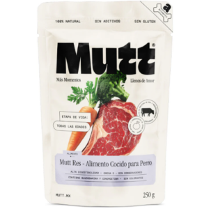 Alimento Húmedo para Perro Res (100% Natural) | Mutt Res Alimento Cocido