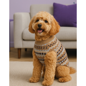 Suéter Alpino Retro para Perros – Tejido Premium y Diseño Clásico
