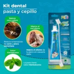 Fancy pets Kit Dental Pasta y cepillo dental para perros - Imagen 2