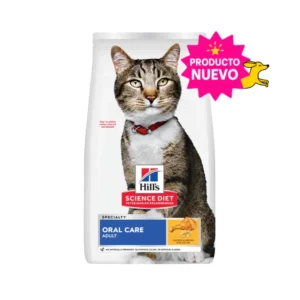 Hill’s Science Diet Oral Care, Alimento para Cuidado Dental para Gatos Adultos 1.587 KG