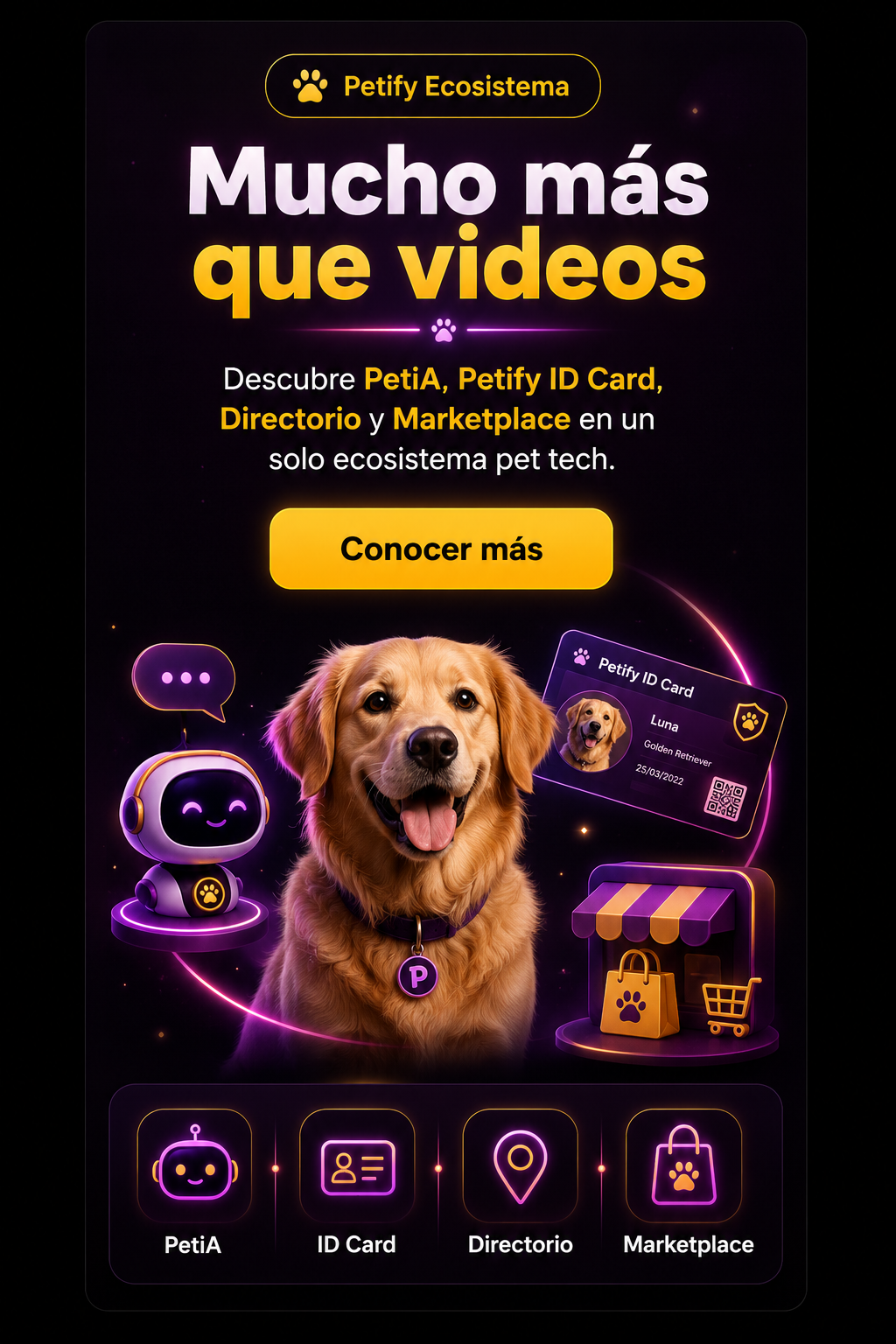 Banner PetiClips activa tu canal
