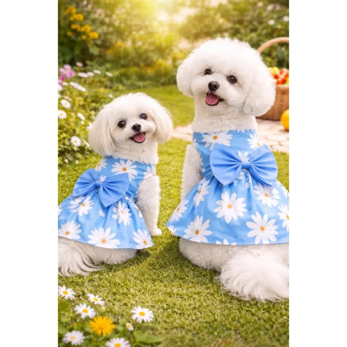 Vestido para Perra Ever-Fresh con Moño Floral y Frutal Tallas XS - Imagen 3