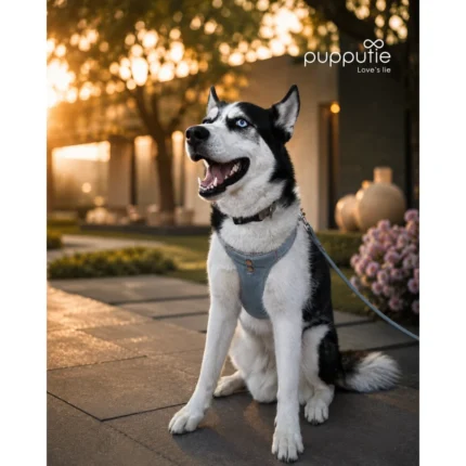 Set Arnés Ajustable con Correa Puppytie Denim Premium para Perro | Talla XL