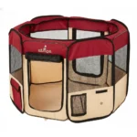 Corral Plegable para Mascotas Zampa Original Talla S 74x74 cm Rojo - Imagen 2