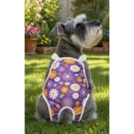 Set de 2 Pañales Reutilizables para Perra con Tirantes Ajustables Floral Talla Pequeña - Imagen 2