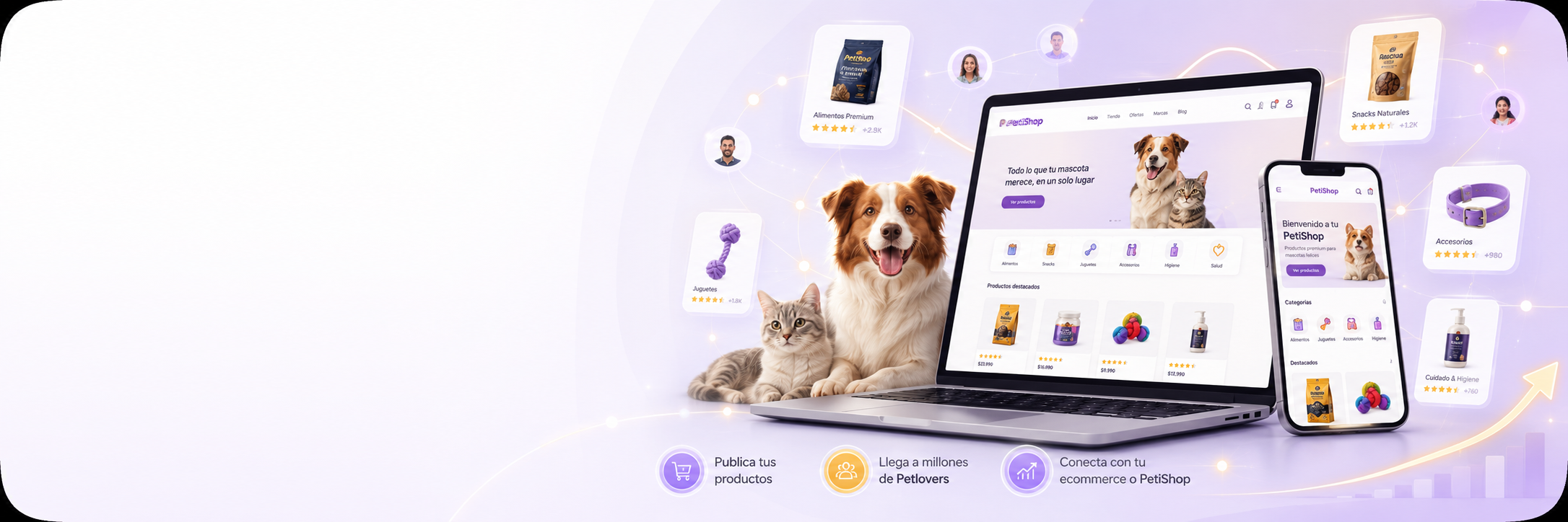 Marketplace Petify para marcas, tiendas y PetiShops