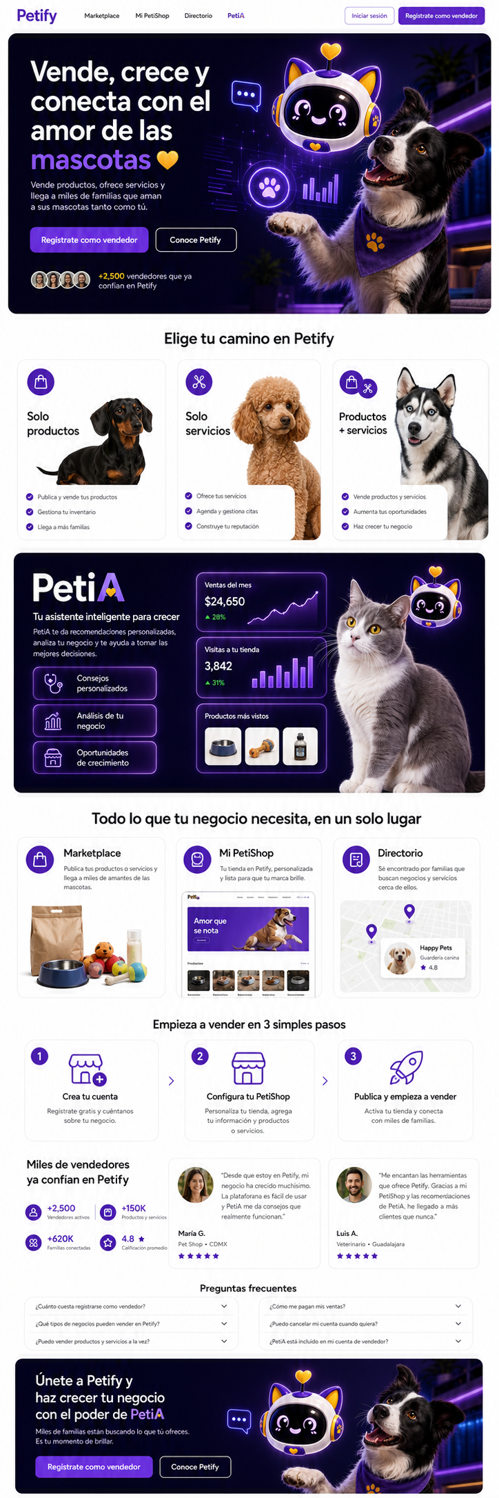 Recurso visual adicional de Petify