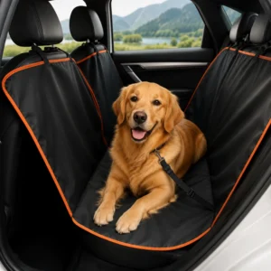 Combo Viaje Seguro Perro Cubreasiento Impermeable + Cinturón