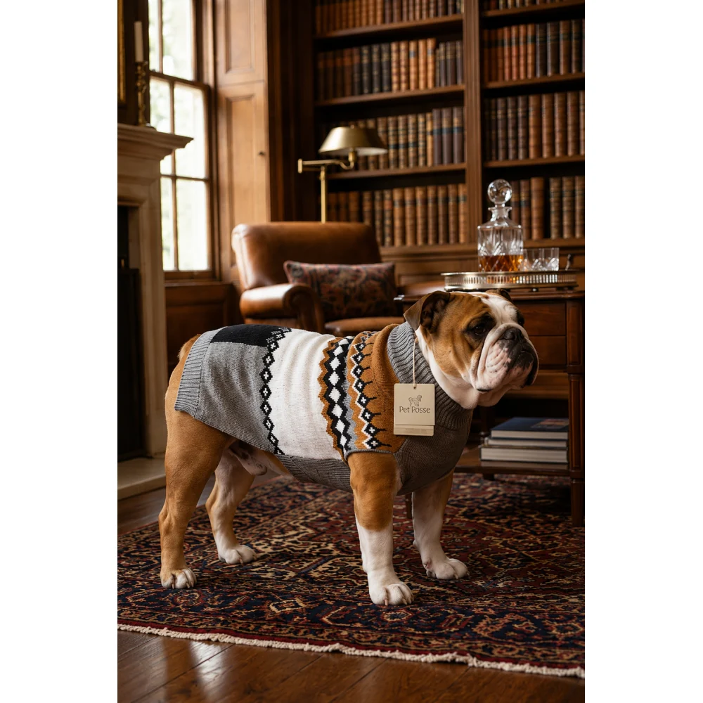ChatGPT Image 17 jul 2026, 18_36_48 Suéter Premium Pet Posse Para Perro Estilo Nórdico Talla L - Imagen 1