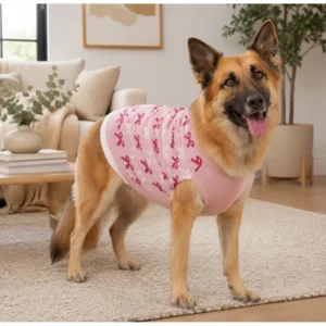 Suéter Tejido Premium para Perro con Diseño de Moños Rosa – Talla XL